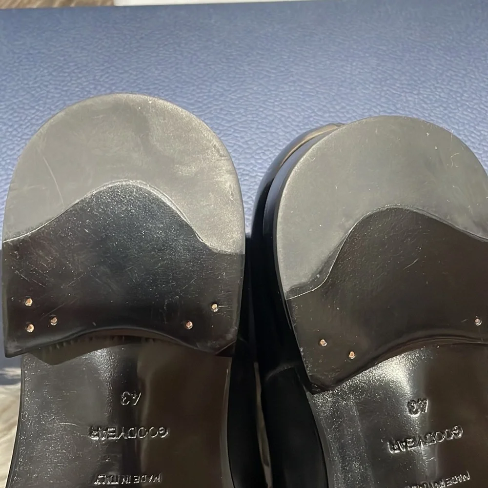 DIOR DERBY PATINA CALF BLACK SHOES - Picture 7 of 11